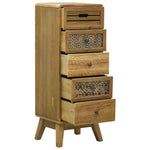 Sideboard with 5 Drawers Brown