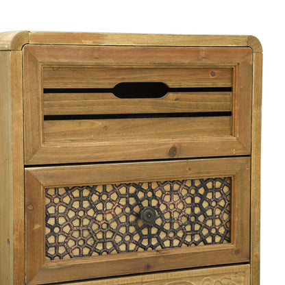 Sideboard with 5 Drawers Brown