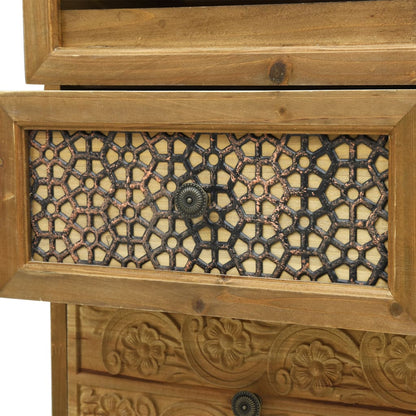Sideboard with 5 Drawers Brown
