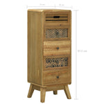 Sideboard with 5 Drawers Brown