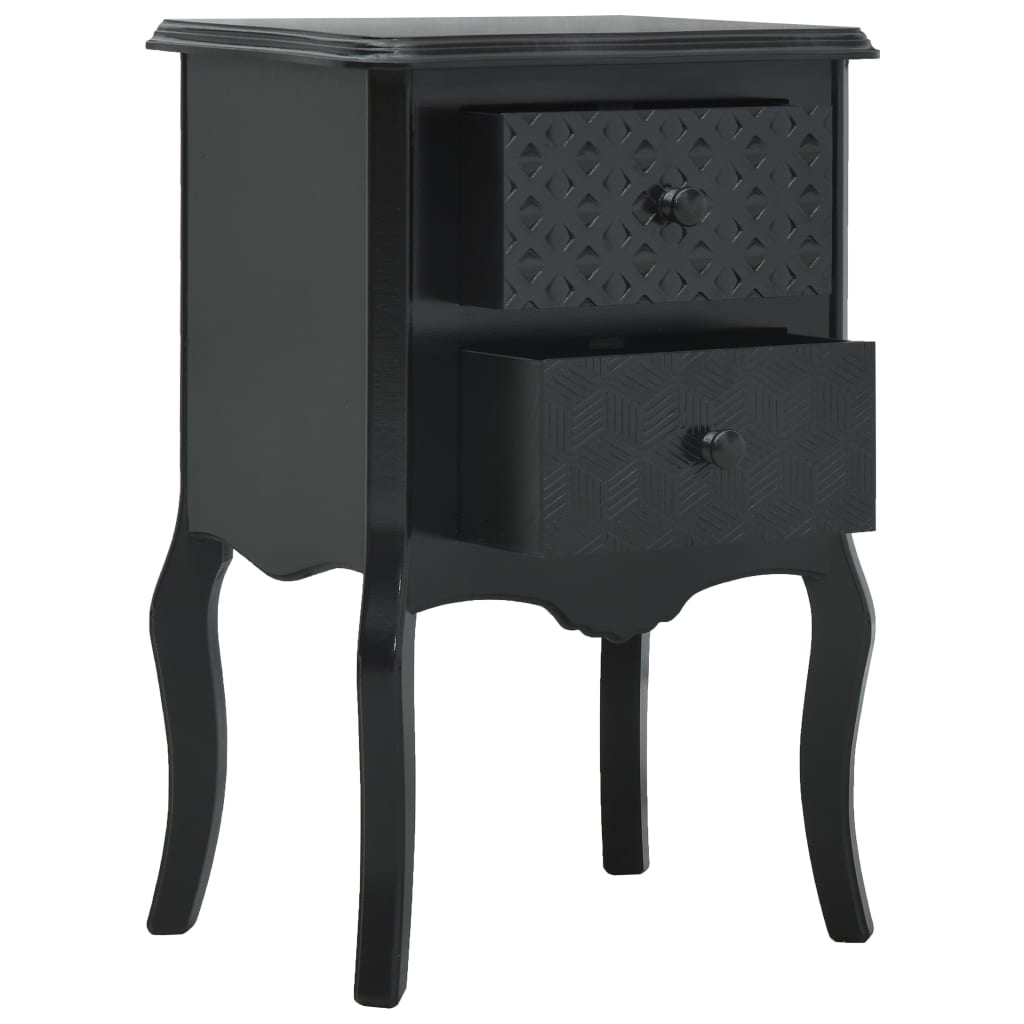 Bedside Cabinet Black