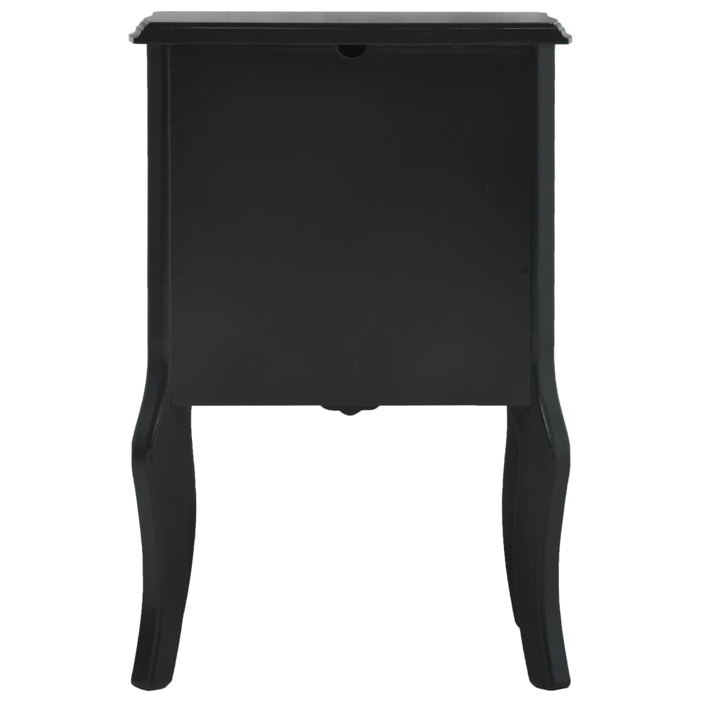 Bedside Cabinet Black