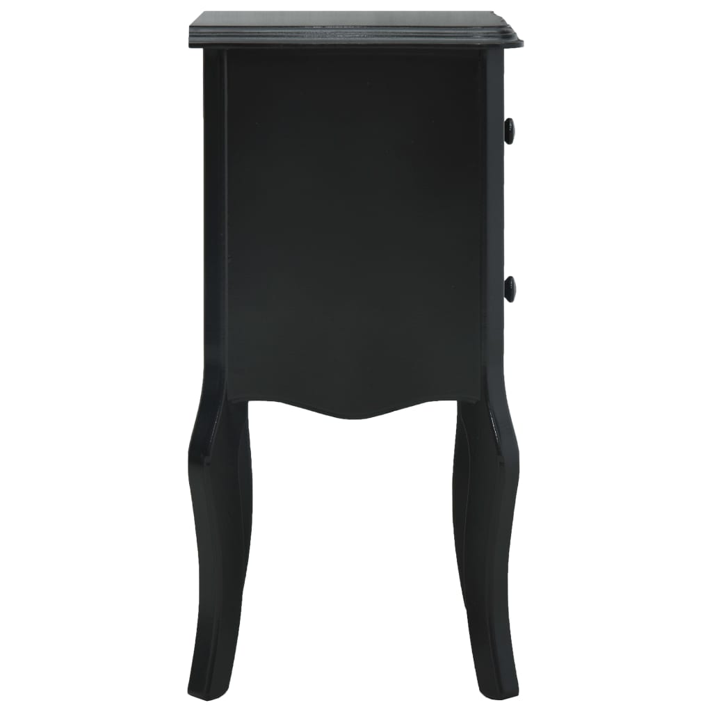 Bedside Cabinet Black