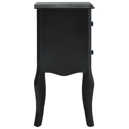 Bedside Cabinet Black