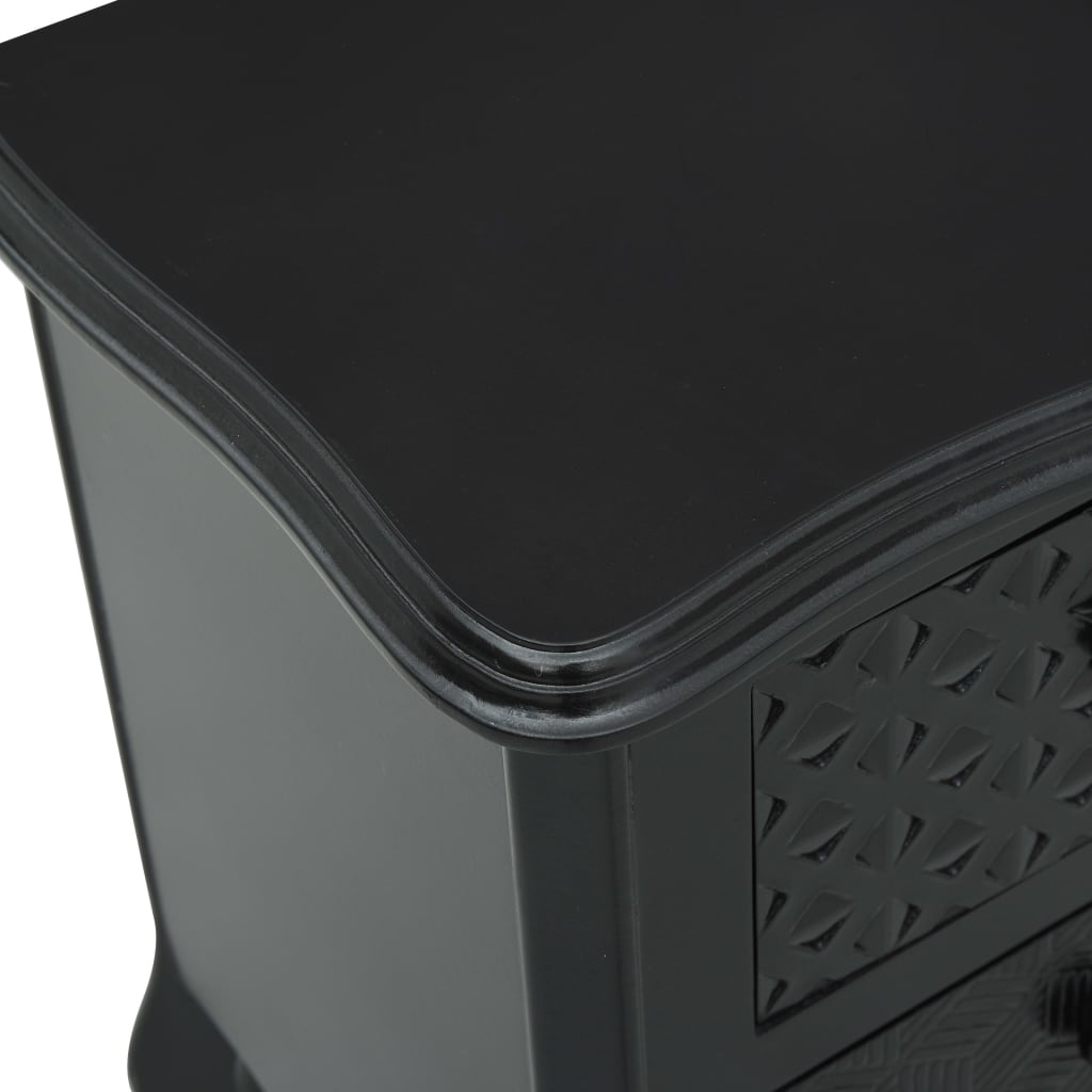Bedside Cabinet Black