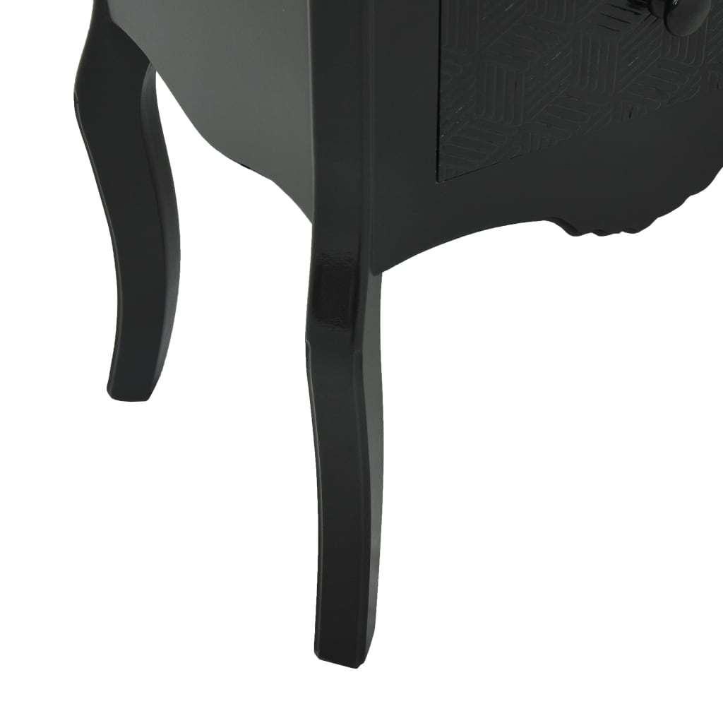 Bedside Cabinet Black