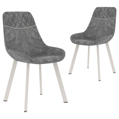 Dining Chairs 2 pcs Black Faux Leather