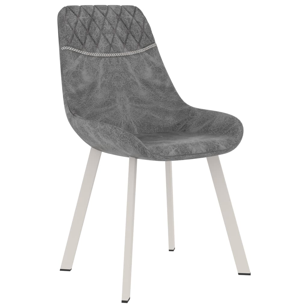 Dining Chairs 2 pcs Black Faux Leather