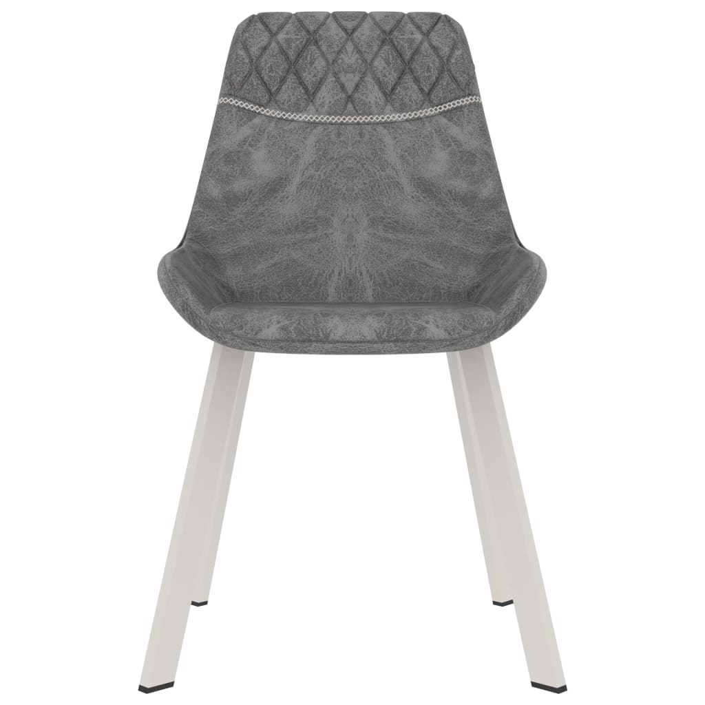 Dining Chairs 2 pcs Black Faux Leather
