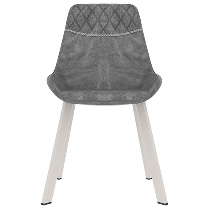 Dining Chairs 2 pcs Black Faux Leather