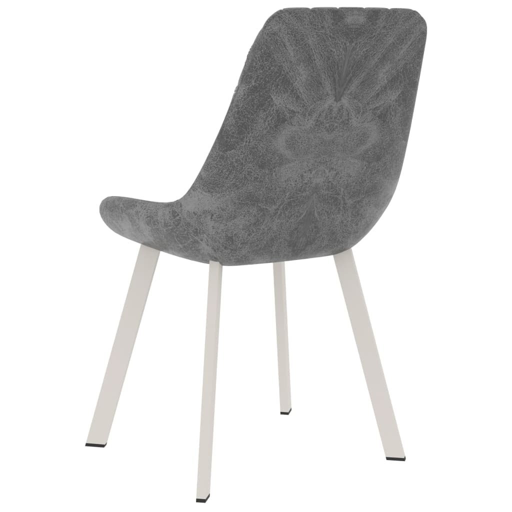 Dining Chairs 2 pcs Black Faux Leather