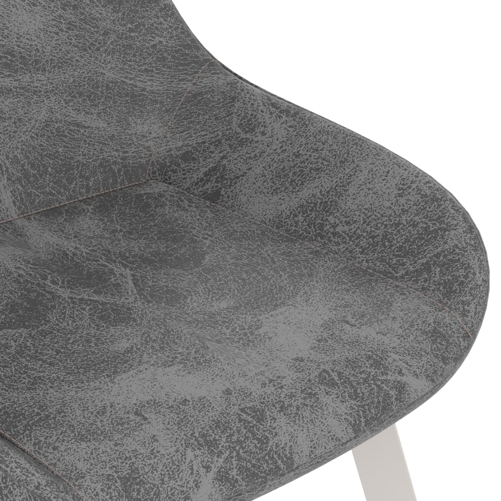 Dining Chairs 2 pcs Black Faux Leather