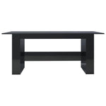 Dining Table High Gloss Black- Chipboard