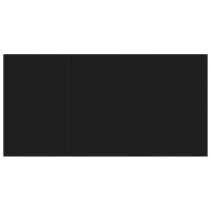 Dining Table High Gloss Black 180x90x76 cm Chipboard