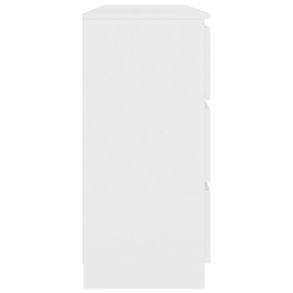 Sideboard White 140x35x77 cm Chipboard