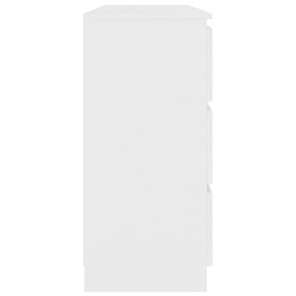 Sideboard White 140x35x77 cm Chipboard