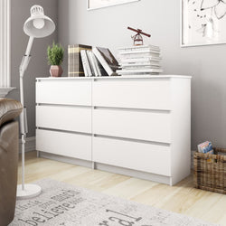Sideboard White 140x35x77 cm Chipboard