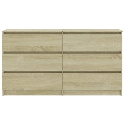 Sideboard Sonoma Oak 140x35x77 cm Chipboard