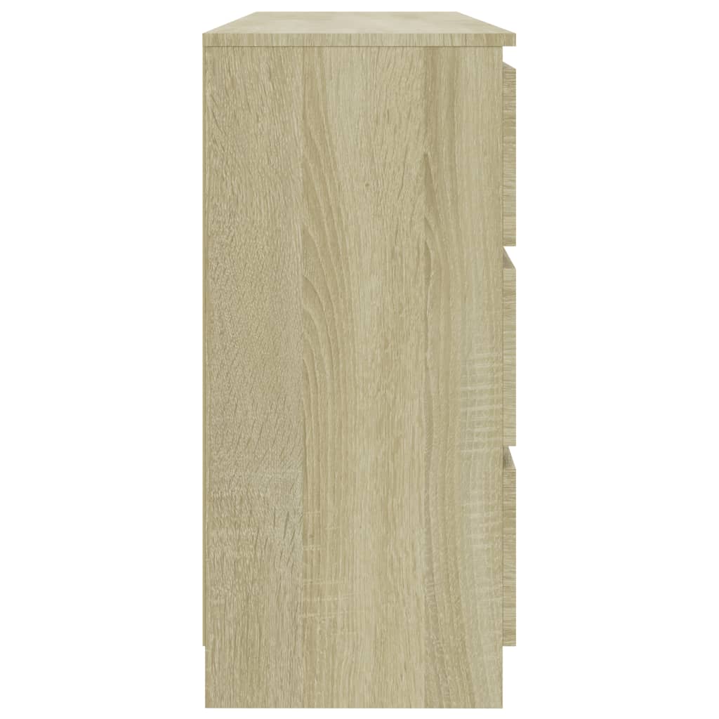 Sideboard Sonoma Oak 140x35x77 cm Chipboard