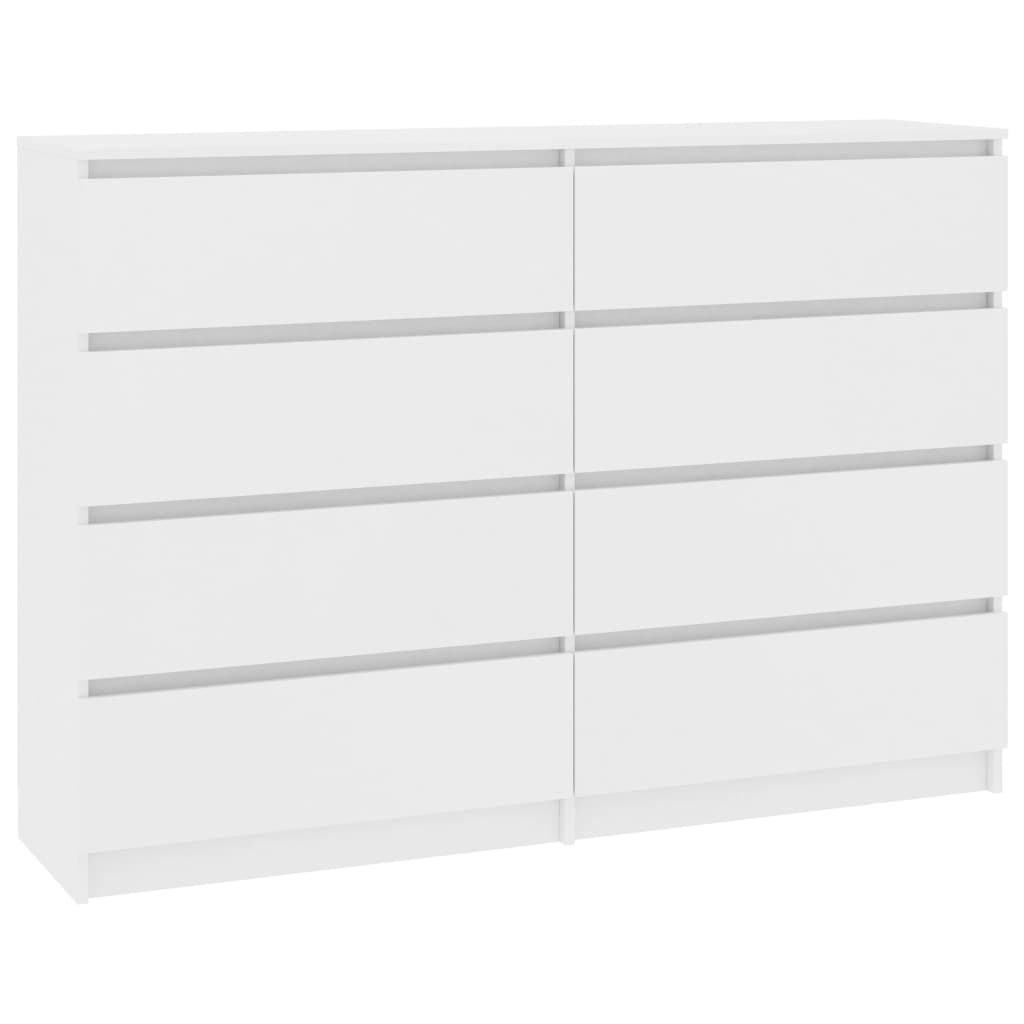 Sideboard White 140x35x79 cm Chipboard