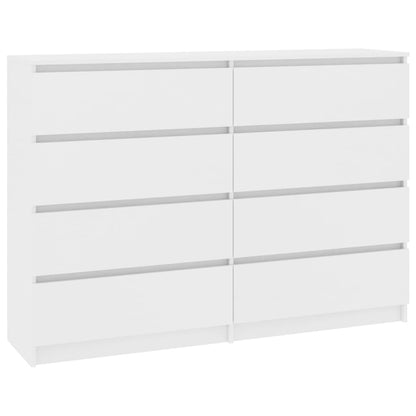 Sideboard White 140x35x79 cm Chipboard