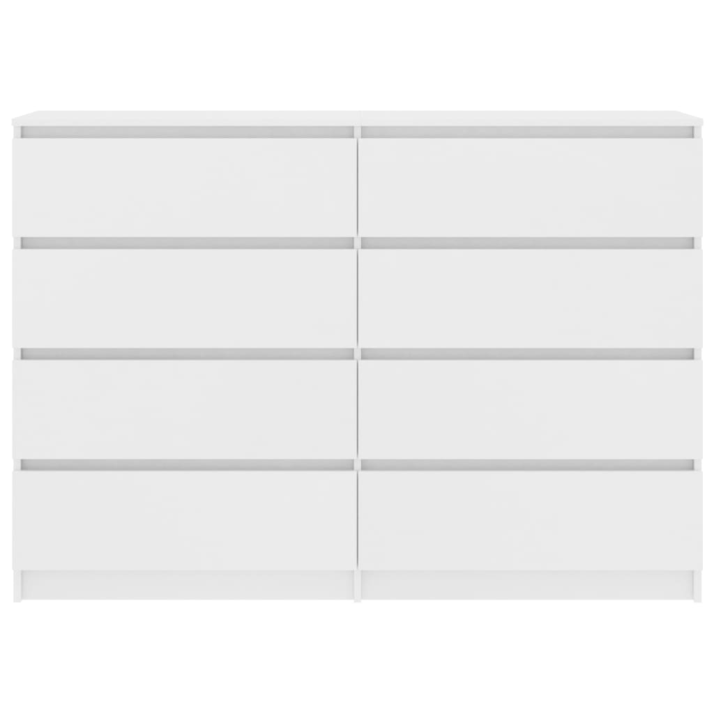 Sideboard White 140x35x79 cm Chipboard