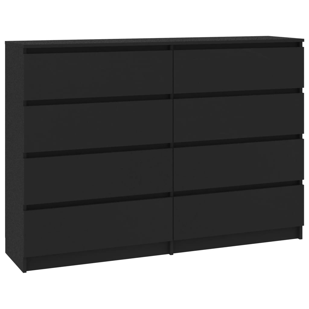 Sideboard Black 140x35x79 cm Chipboard