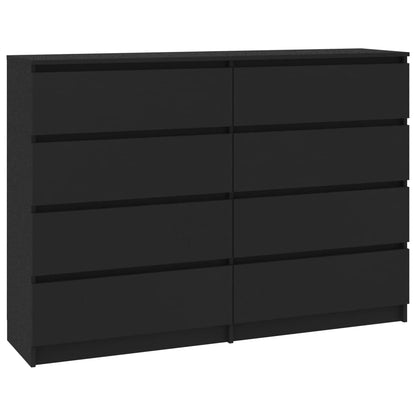 Sideboard Black 140x35x79 cm Chipboard