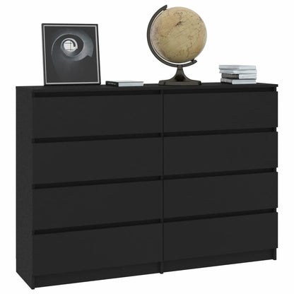 Sideboard Black 140x35x79 cm Chipboard