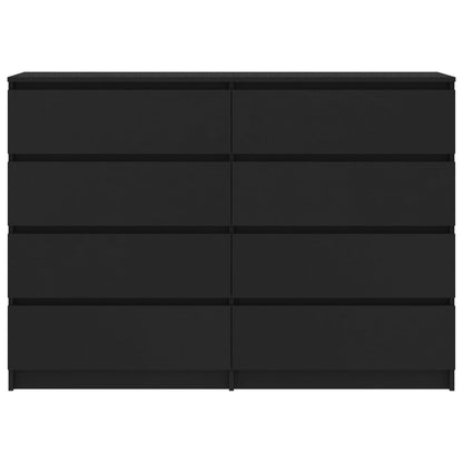 Sideboard Black 140x35x79 cm Chipboard