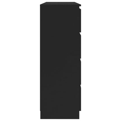 Sideboard Black 140x35x79 cm Chipboard
