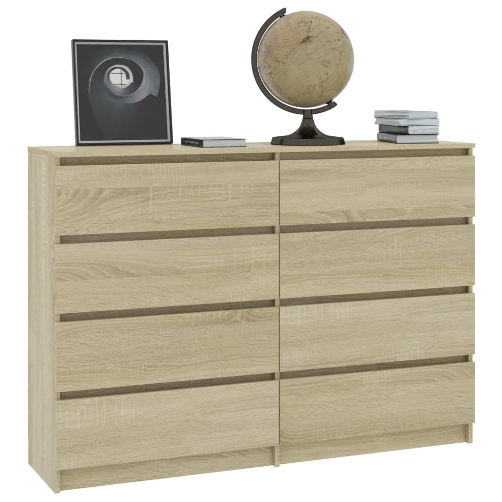 Sideboard Sonoma Oak 140x35x79 cm Chipboard