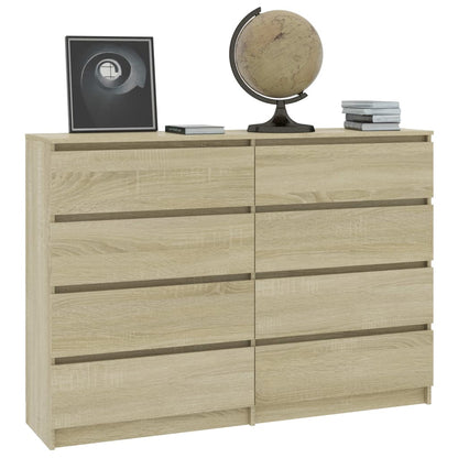 Sideboard Sonoma Oak 140x35x79 cm Chipboard