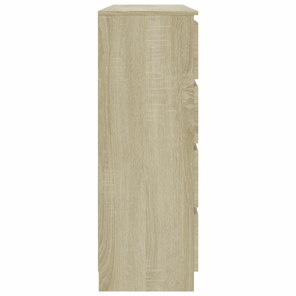 Sideboard Sonoma Oak 140x35x79 cm Chipboard