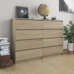 Sideboard Sonoma Oak 140x35x79 cm Chipboard