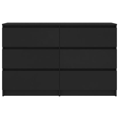 Sideboard Black 120x30x77 cm Chipboard