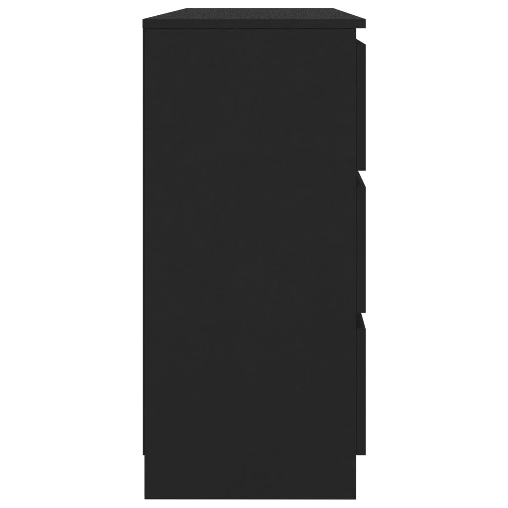 Sideboard Black 120x30x77 cm Chipboard