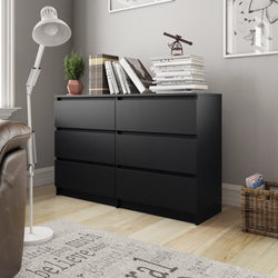 Sideboard Black 120x30x77 cm Chipboard