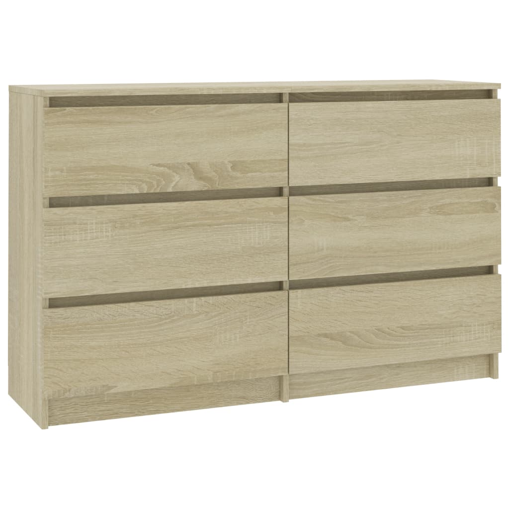 Sideboard Sonoma Oak 120x30x77 cm Chipboard