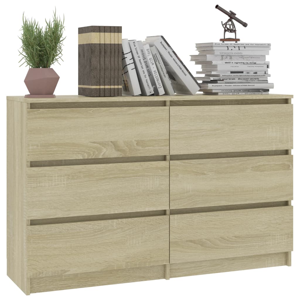 Sideboard Sonoma Oak 120x30x77 cm Chipboard