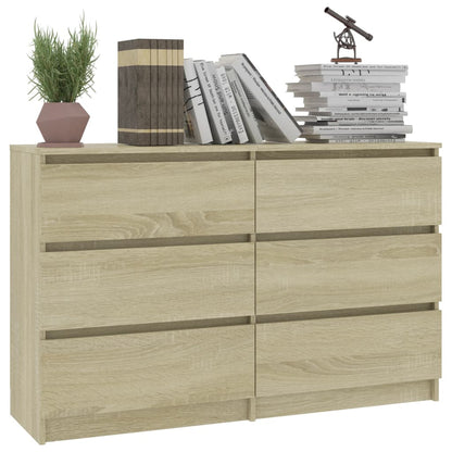 Sideboard Sonoma Oak 120x30x77 cm Chipboard