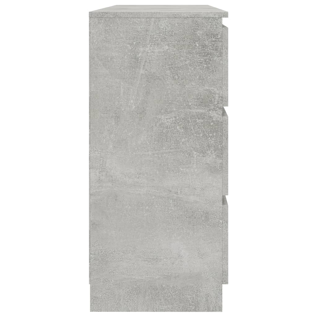 Sideboard Concrete Grey 120x30x77 cm Chipboard