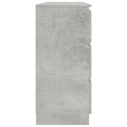 Sideboard Concrete Grey 120x30x77 cm Chipboard