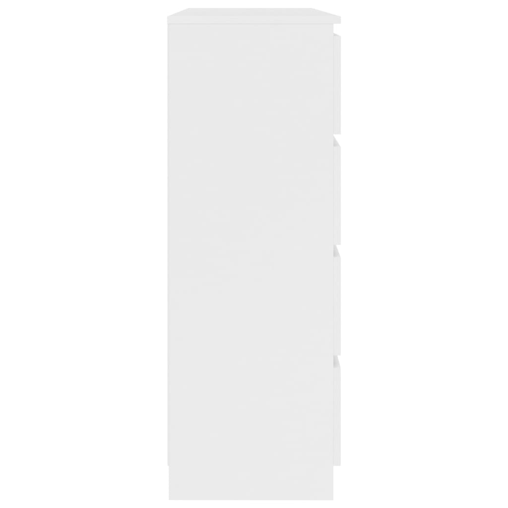 Drawer Sideboard White 120x35x97 cm Chipboard