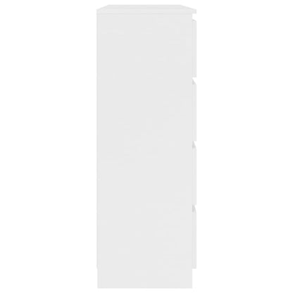 Drawer Sideboard White 120x35x97 cm Chipboard