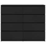 Drawer Sideboard Black- Chipboard