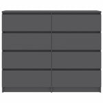 Drawer Sideboard Grey  Chipboard