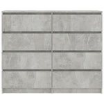 Drawer Sideboard Concrete Grey  Chipboard