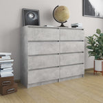 Drawer Sideboard Concrete Grey  Chipboard