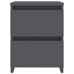 Bedside Cabinet Grey -Chipboard